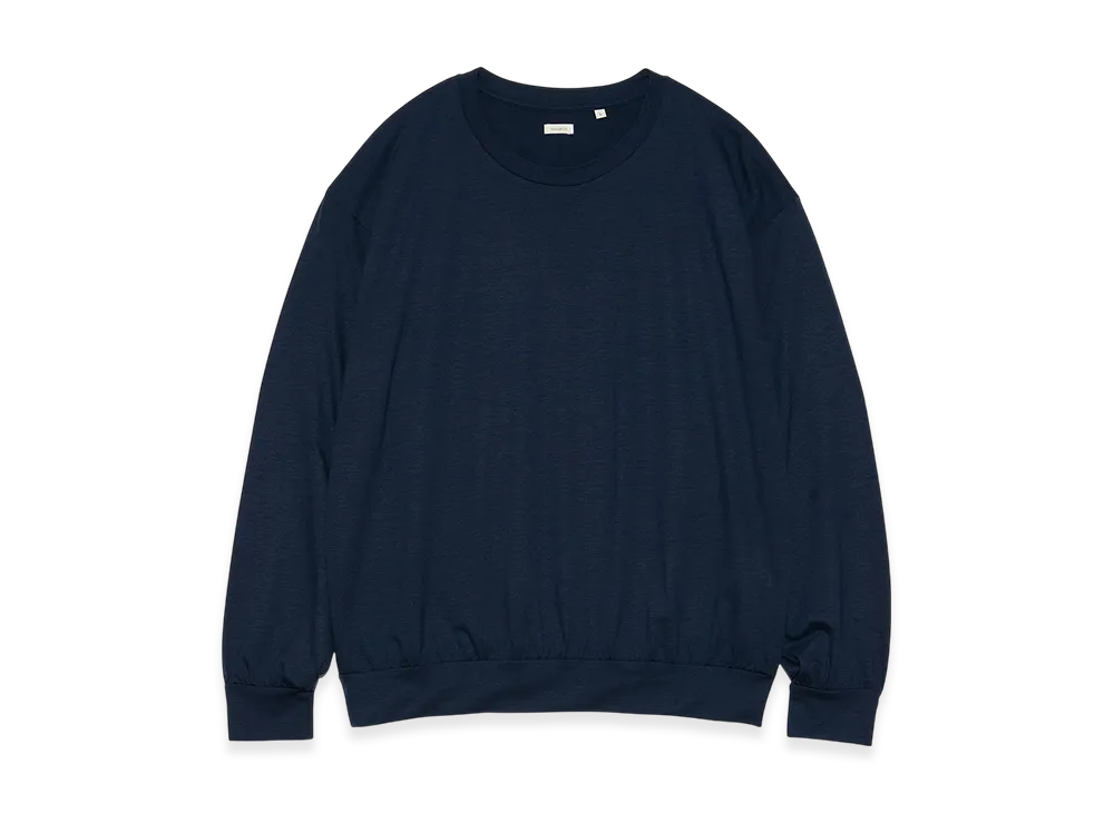 nanamica Wool Crew Neck Sweater "Navy"