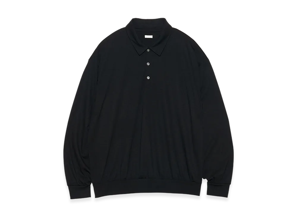 nanamica Wool L/S Polo "Black"