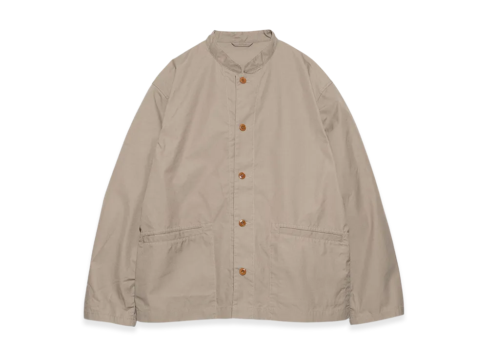 nanamica Band Collar Shirt Jacket "Taupe"