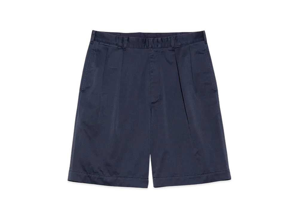 nanamica Double Pleat Chino Shorts "Navy"