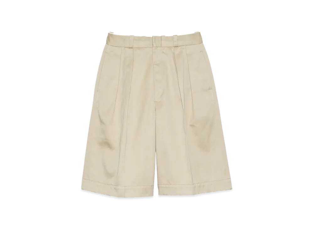 nanamica Double Pleat Chino Shorts "Khaki"