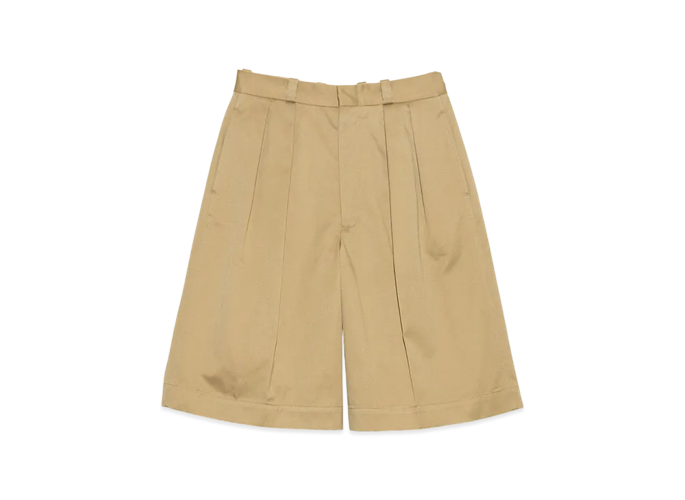 nanamica Double Pleat Chino Shorts "Tan"