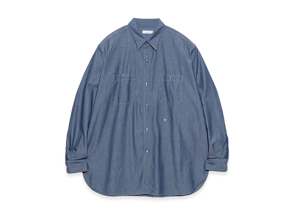 nanamica Regular Collar Chambray Shirt "Indigo"