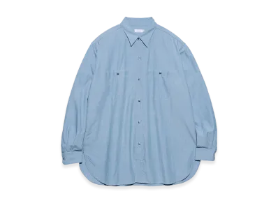 nanamica Regular Collar Chambray Shirt "IndigoBleach"