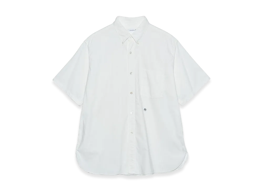 nanamica Button Down Wind S/S Shirt "White"
