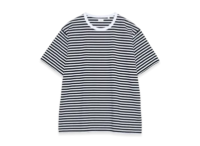 nanamica Coolmax Stripe Jersey Tee "Black/White"