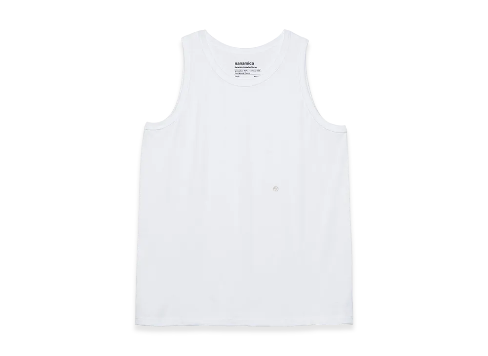 nanamica Loopwheel Coolmax Jersey Tank "White"