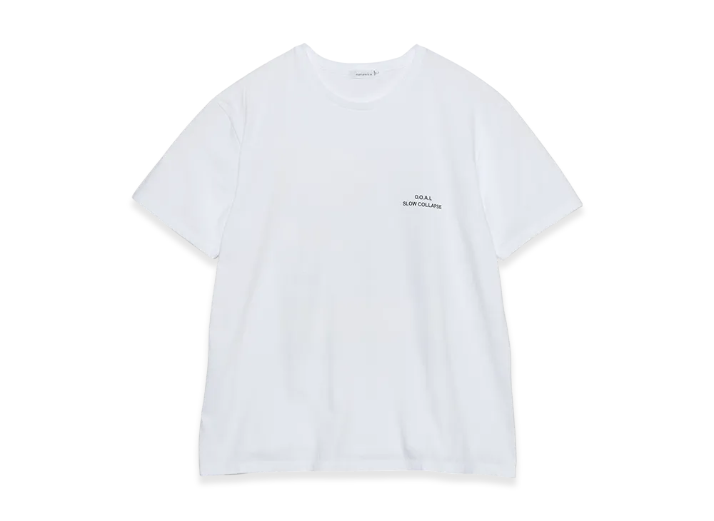 nanamica x FUJIWARA INSATSU OOAL Graphic Tee "White"