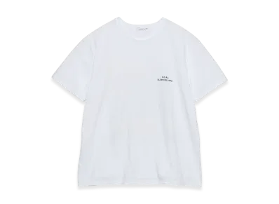 nanamica x FUJIWARA INSATSU OOAL Graphic Tee "White"