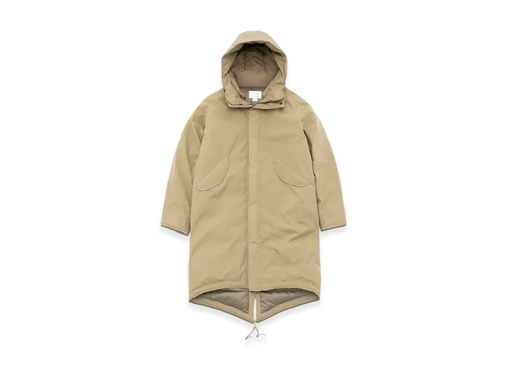 nanamica GORE-TEX Long Down Coat "Khaki Beige"
