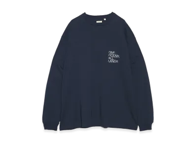 nanamica OOAL Graphic L/S Tee "Navy"