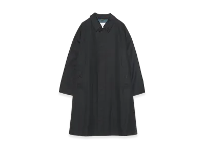nanamica 2L Cotton Gore-Tex Balmacaan Coat "Black"