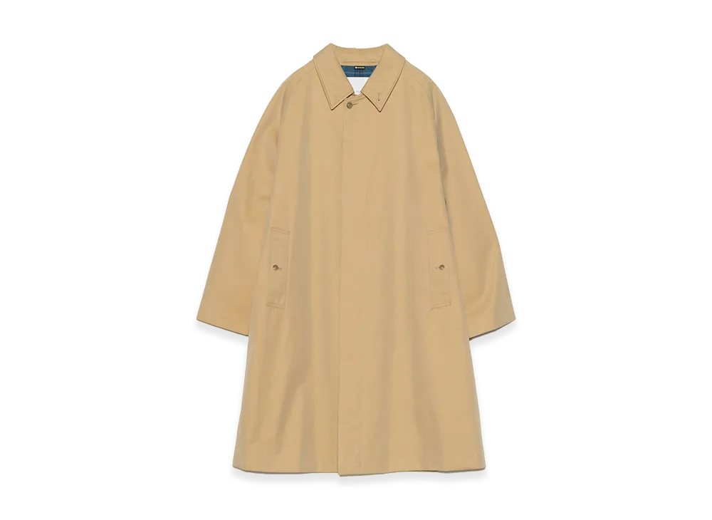 nanamica 2L Cotton Gore-Tex Balmacaan Coat "Beige"