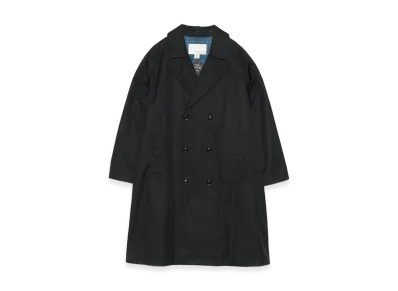 nanamica 2L Cotton Gore-Tex Double Breasted Coat "Black"