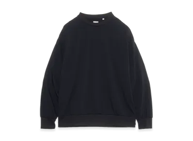 nanamica Polyester Pile Crew Neck Sweat "Black"