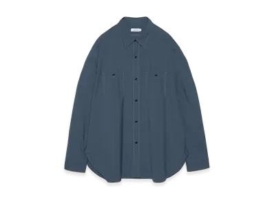 nanamica Polyester Wool Field Shirt "Blue"