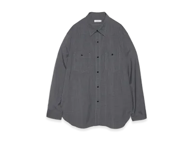 nanamica Polyester Wool Field Shirt "Gray"