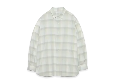 nanamica Regular Collar Wind Shirt "Light Khaki"