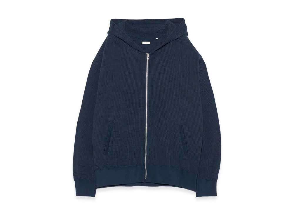 nanamica Zip-Up Thermal Hoodie "Navy"
