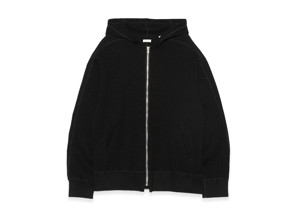 nanamica Zip-Up Thermal Hoodie "Black"