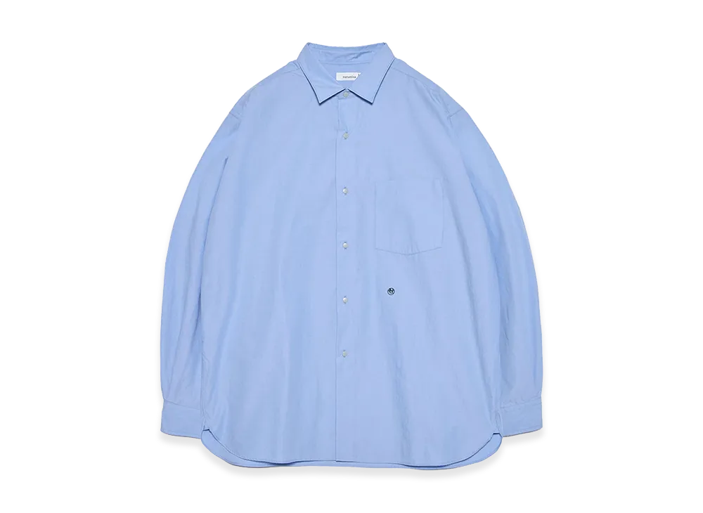 nanamica Regular Collar Wind Shirt "Sax"