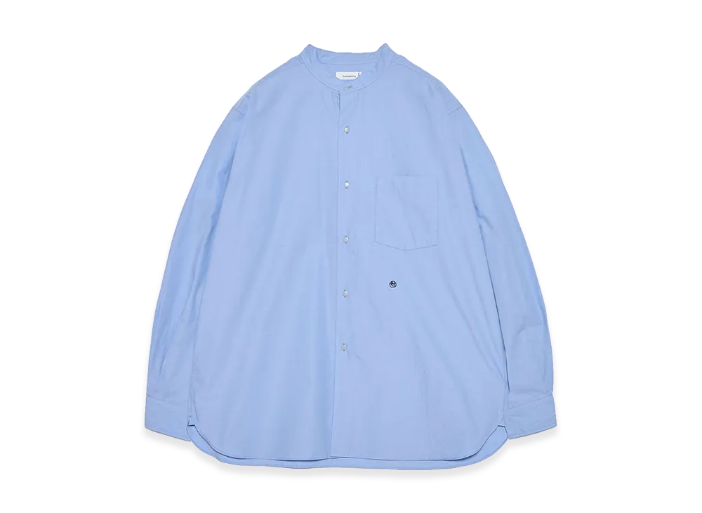 nanamica Band Collar Wind Shirt "Sax"