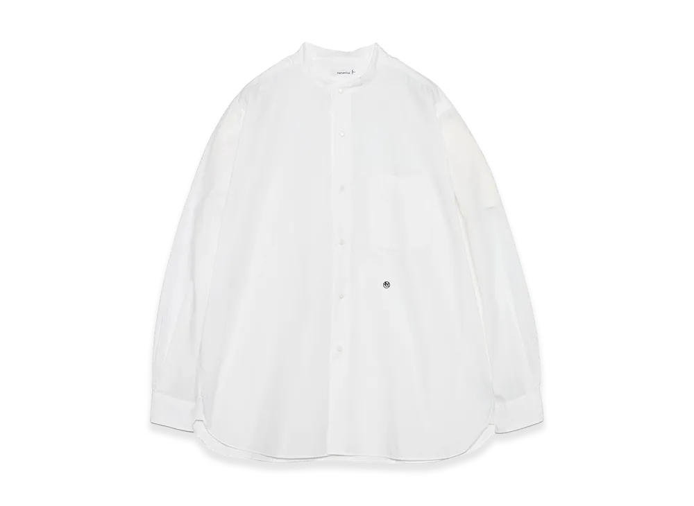 nanamica Band Collar Wind Shirt "Off White"