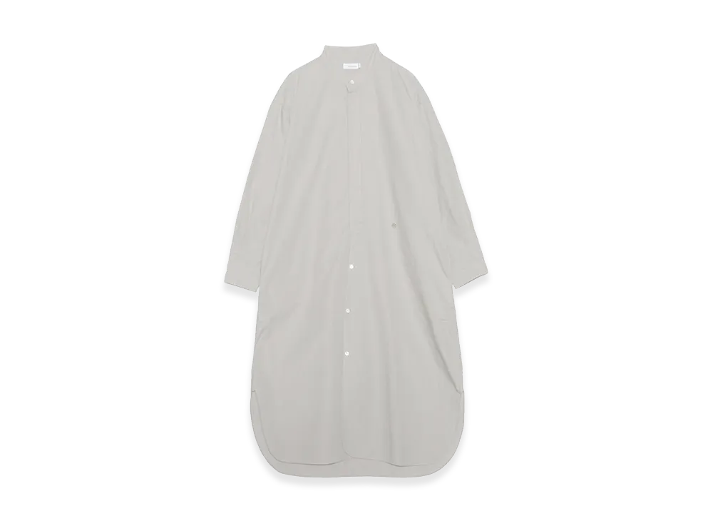nanamica Band Collar Wind Shirt Dress "Gray"