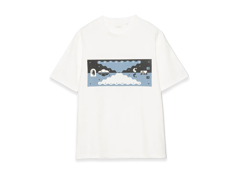 nanamica D.W.S. Graphic Tee "Off White"