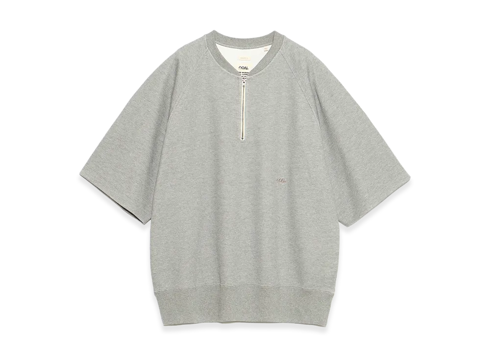 nanamica Harf Zip Sweat "Heather Gray"