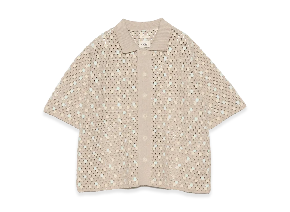 nanamica Knit Shirt "Light Beige"