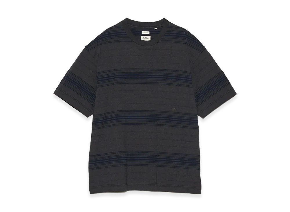 nanamica Stripe Tee "Charcoal"