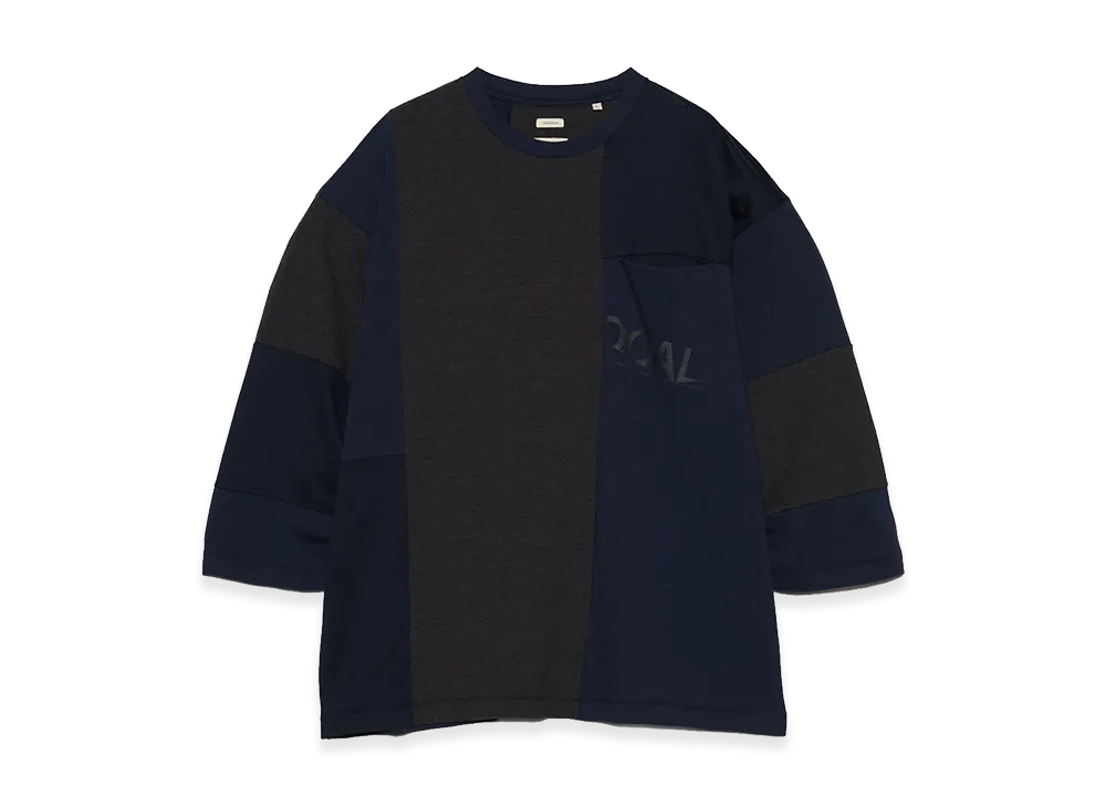 nanamica Patchwork Tee "Navy"