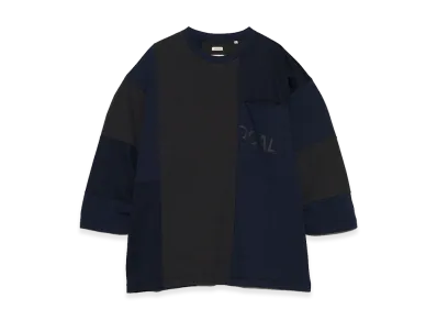 nanamica Patchwork Tee "Navy"