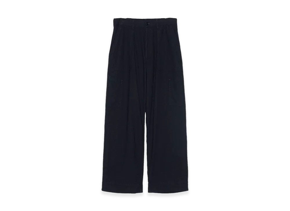 nanamica Silk Nep Cotton Twill Deck Pants "Navy"