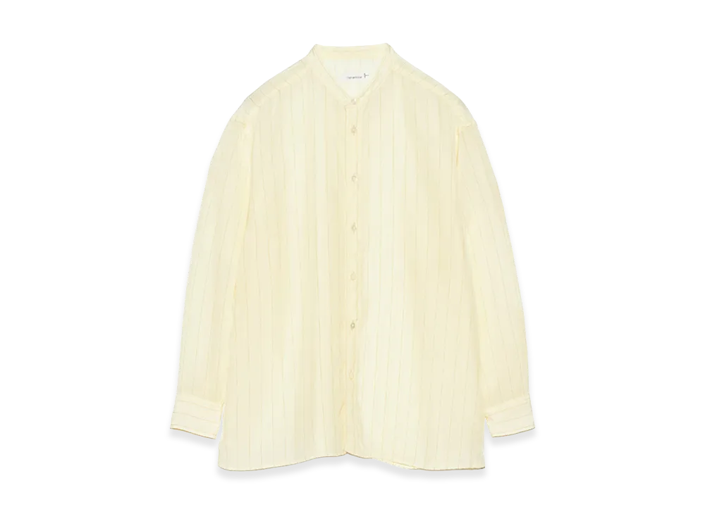 nanamica Band Collar Shirt "Ecru"