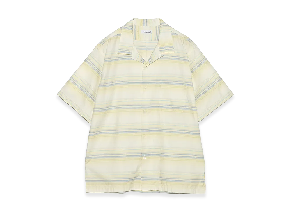 nanamica Open Collar Pique S/S Shirt "Yellow"