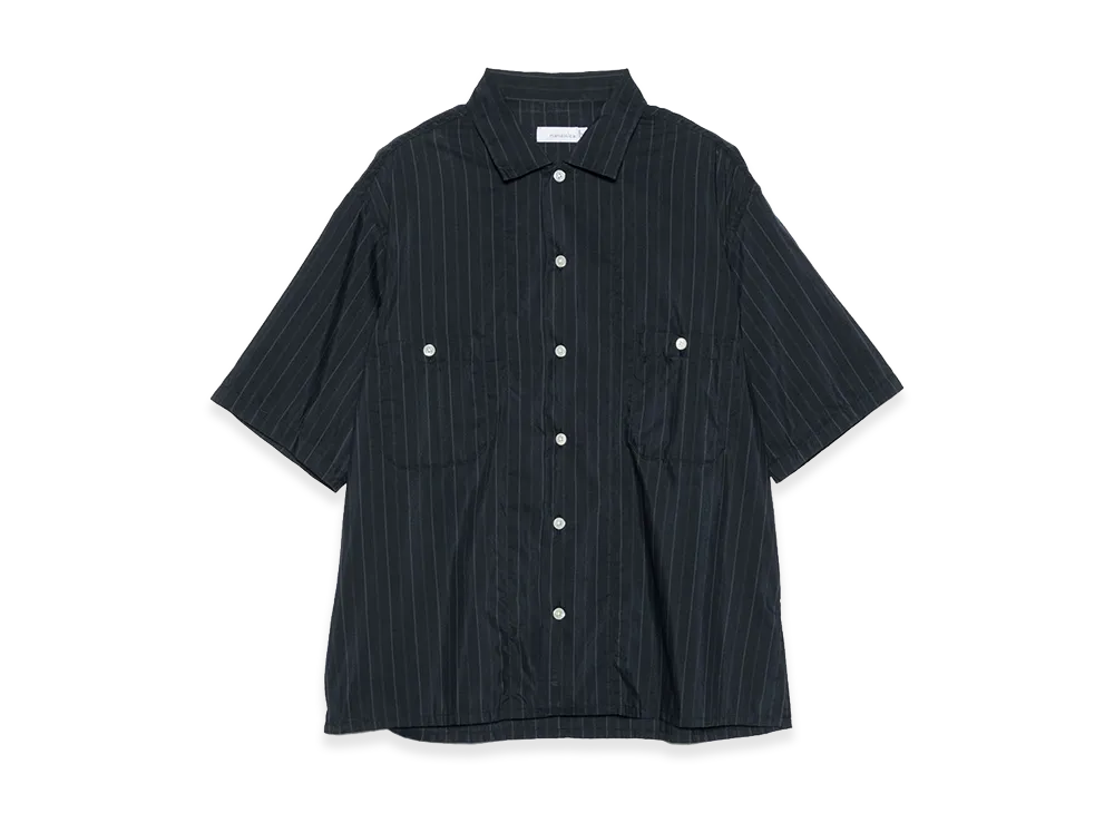 nanamica Cotton Polyester Poplin S/S Shirt "Charcoal"