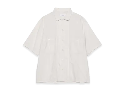nanamica Cotton Polyester Poplin S/S Shirt "White"