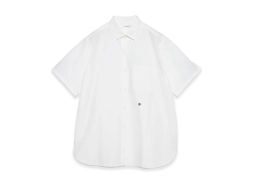 nanamica Regular Collar Wind S/S Shirt "Off White"