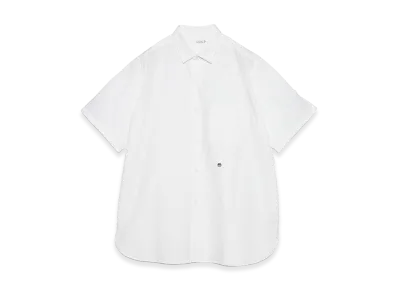nanamica Regular Collar Wind S/S Shirt "Off White"