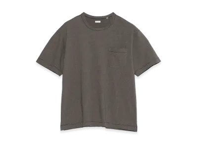 nanamica Micro Stripe Pocket Tee "Black/Gray"