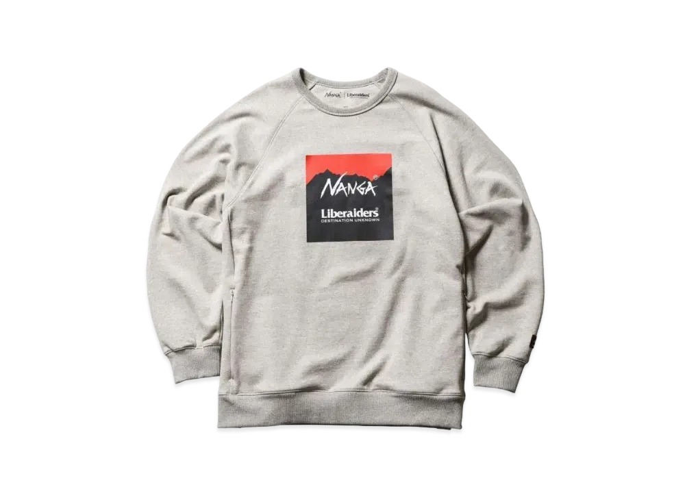 NANGA x Liberaiders Eco Hybrid Sweat Shirt "Grey"