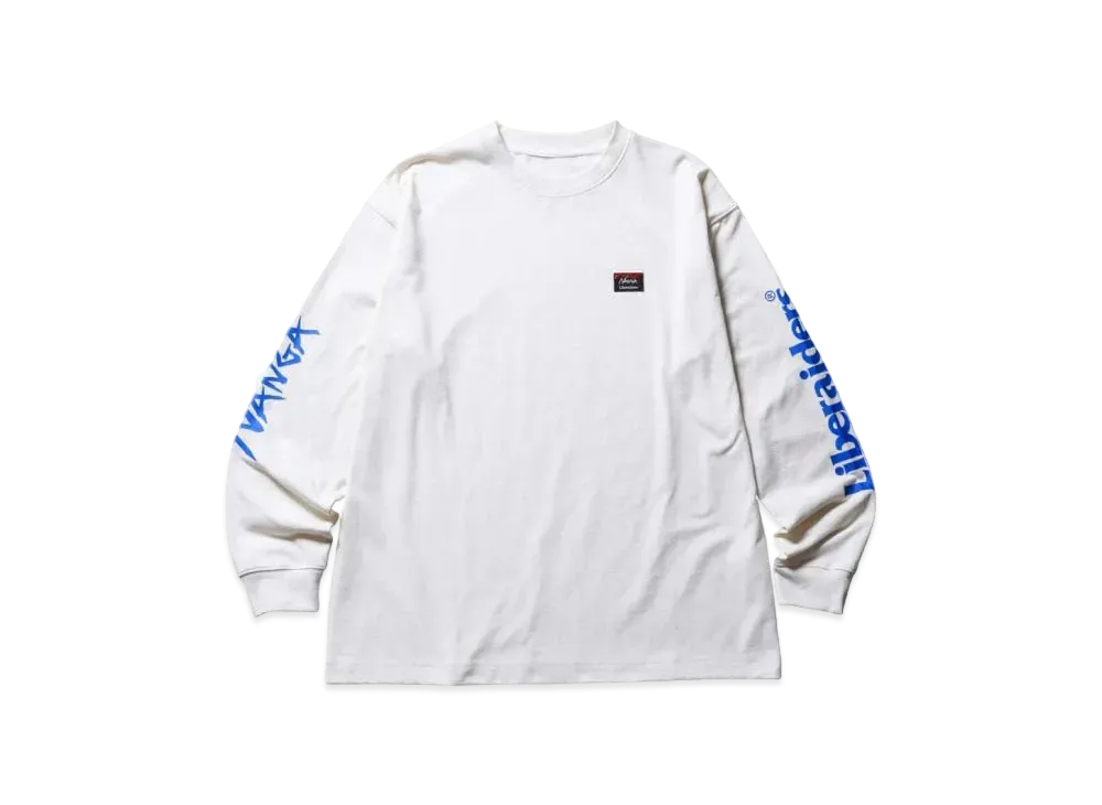 NANGA x Liberaiders Eco Hybrid L/S Tee "White"