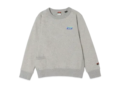 NANGA Eco Hybrid Mini Box Logo Kids Sweatshirt(Kids) "L.Gry"