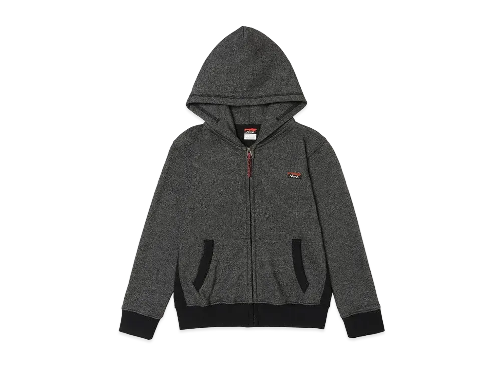 NANGA Eco Hybrid Kids Sweat Zip Parka(Kids) "Blk"