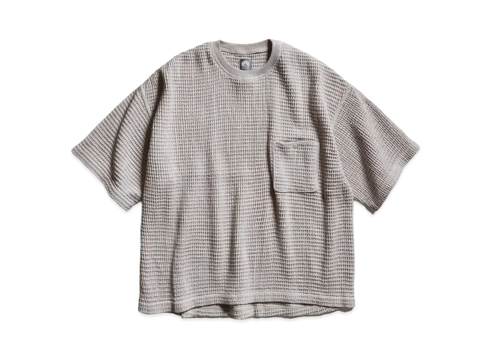 NANGA x 18East Hirock Half Sleeve Crewneck "Grey"