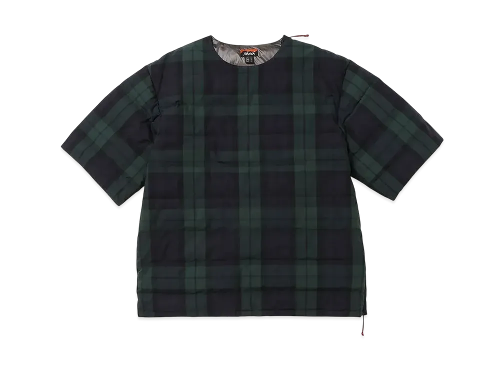 NANGA Cotton Peach Down Oversized Tee(Unisex) "Black Watch"