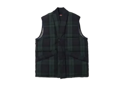 NANGA Cotton Peach Down Hanten Vest(Men) "Black Watch"