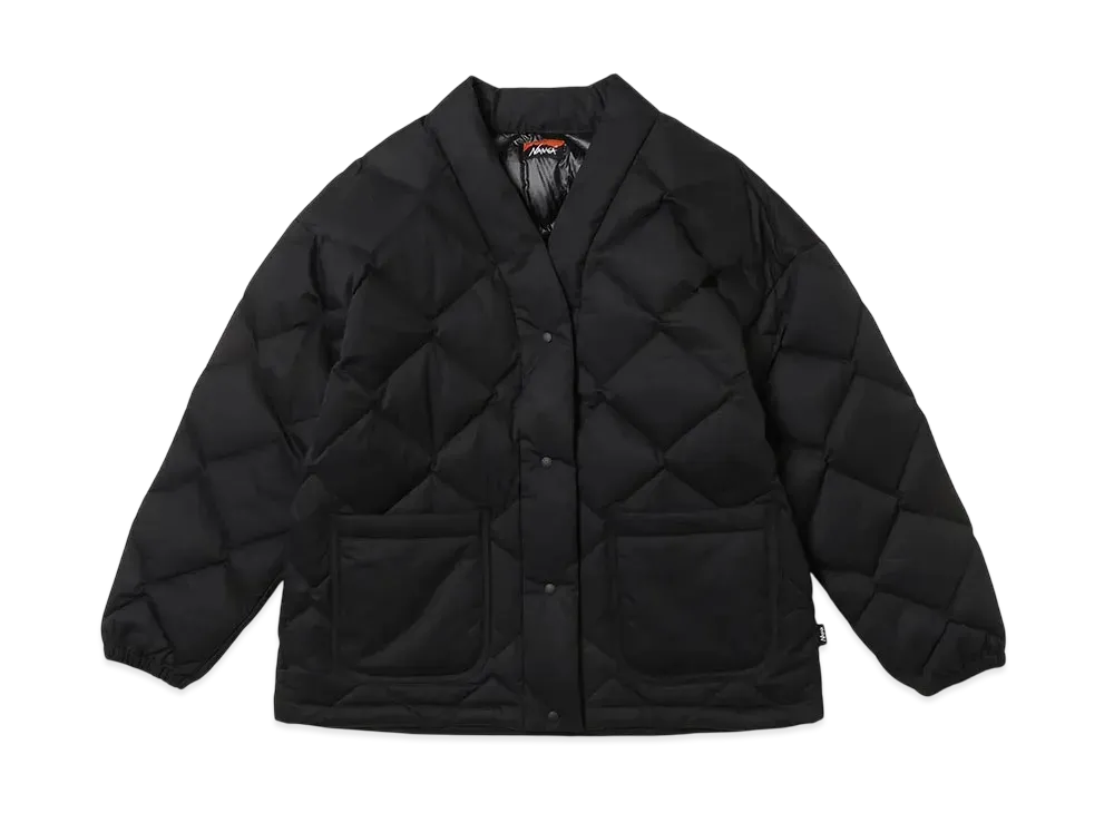 NANGA Women's Cotton Peach Down Hanten Jacket "Black"
